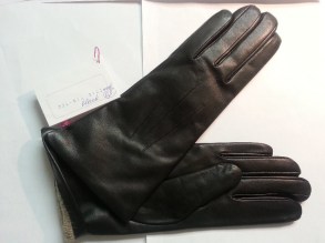женские перчатки 9122 black подкладка шерсть