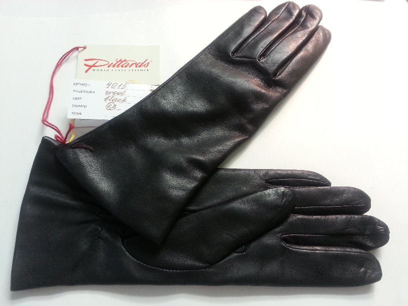 женские перчатки 4015 black подкладка шерсть