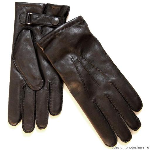 мужские перчатки 1589 black подкладка шерсть